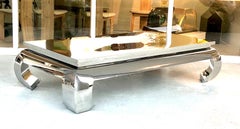 Bernhardt Stainless Steel Coffee Table
