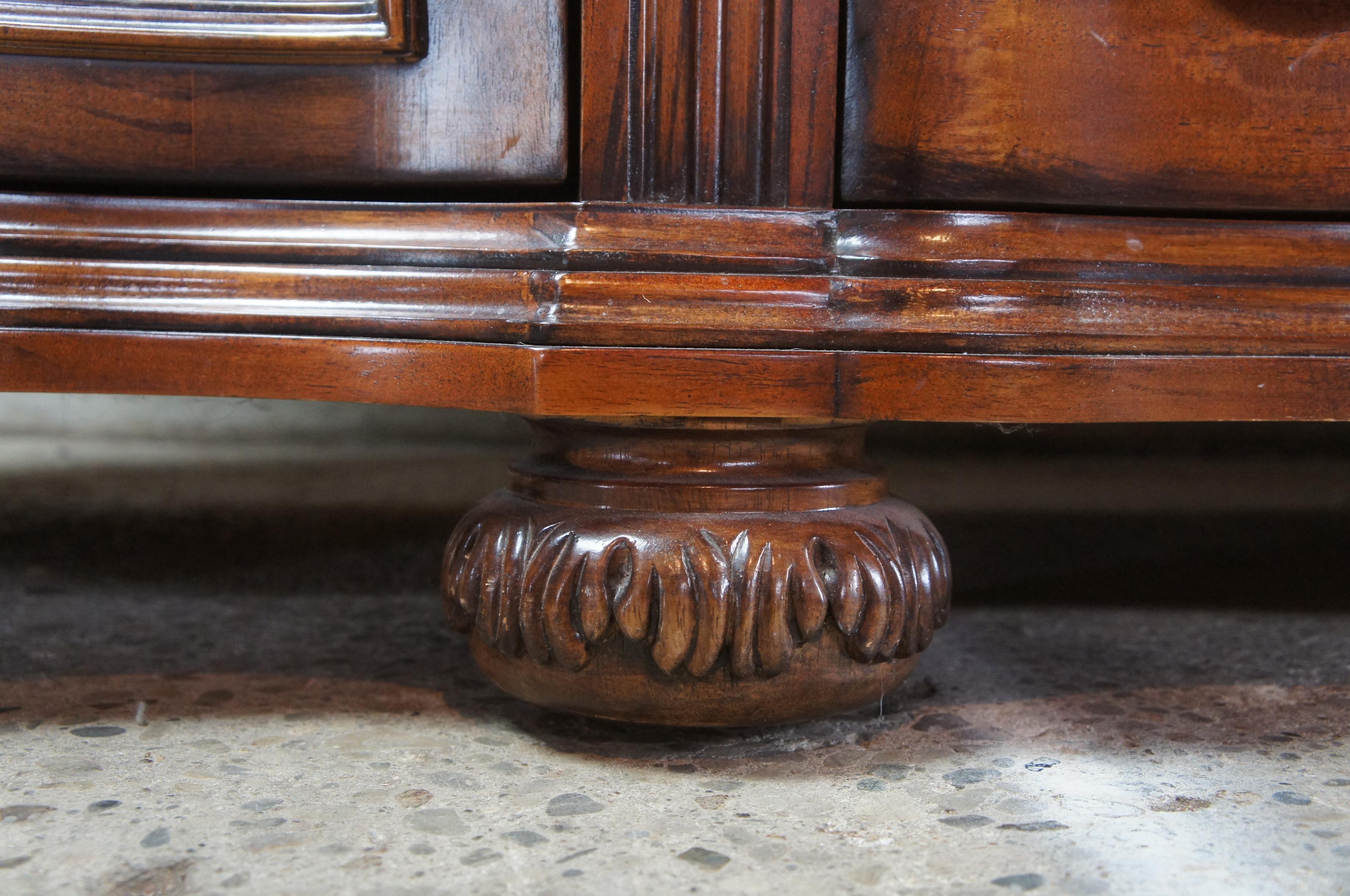 20th Century Bernhardt Traditional French Serpentine Mahogany Sideboard Buffet Server