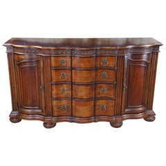 Bernhardt Traditional French Serpentine Mahogany Sideboard Buffet Server