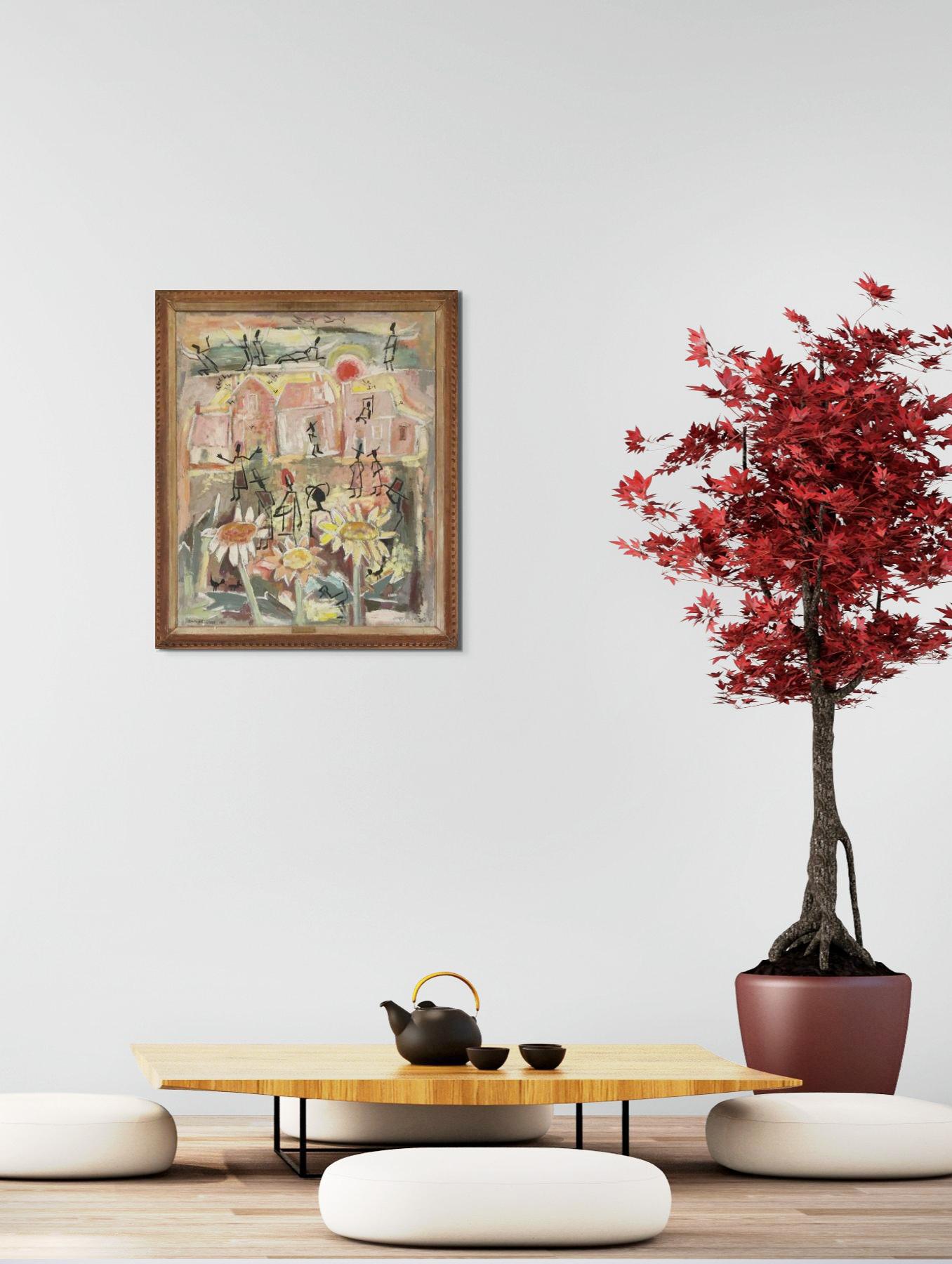 Halleluja, Eine Geschichte – Painting von Bernice Cross