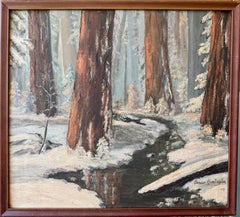 High Sierra California Redwoods in the Snow