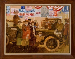 Ilustración del calendario Las mujeres de América consiguen el voto