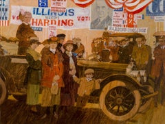 Vintage America's Women Get the Vote Calendar Illustration