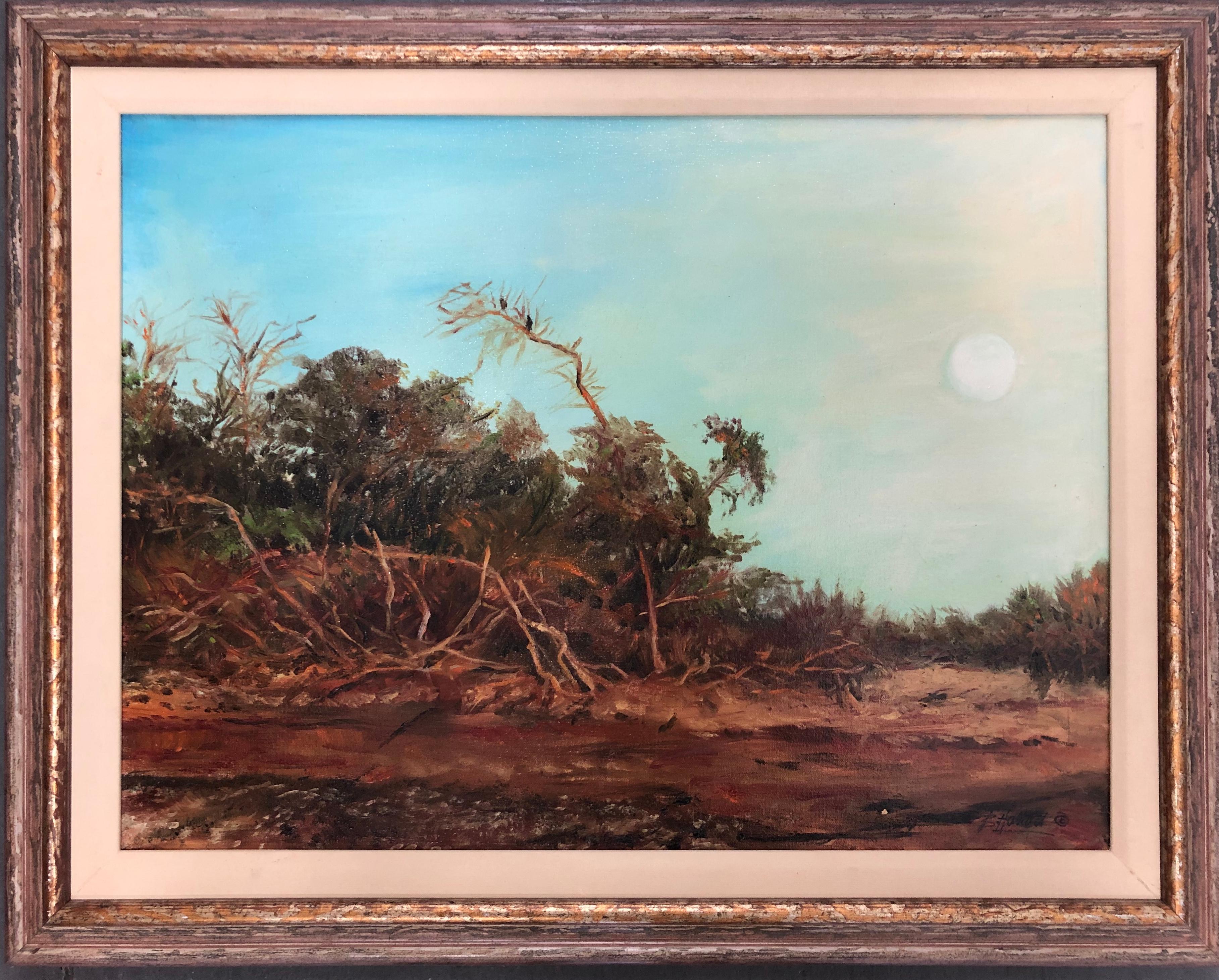 Bernie Habicht Landscape Painting - After The Rain Florida Everglades 