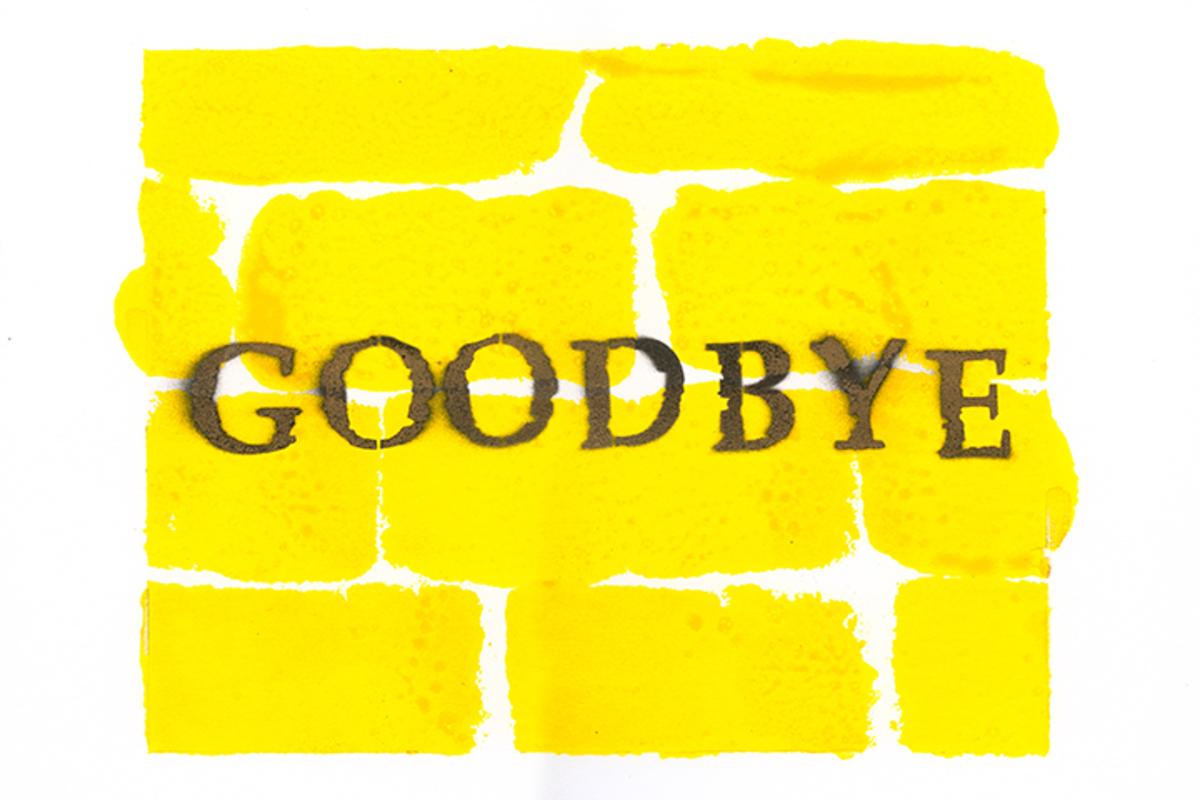 Bernie Taupin Abstract Print - Goodbye 