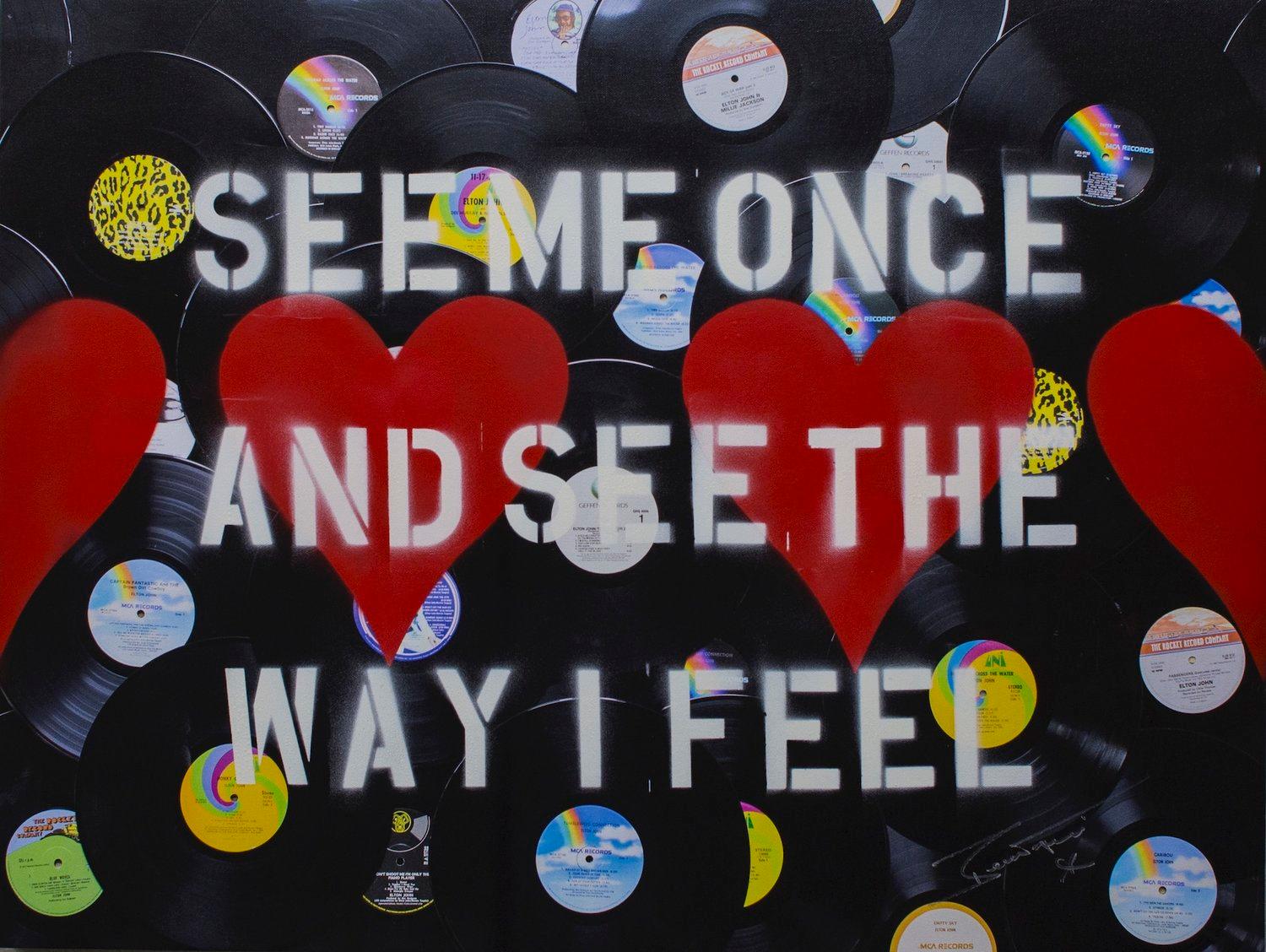 Bernie Taupin Abstract Print - See Me Once And See The Way I Feel