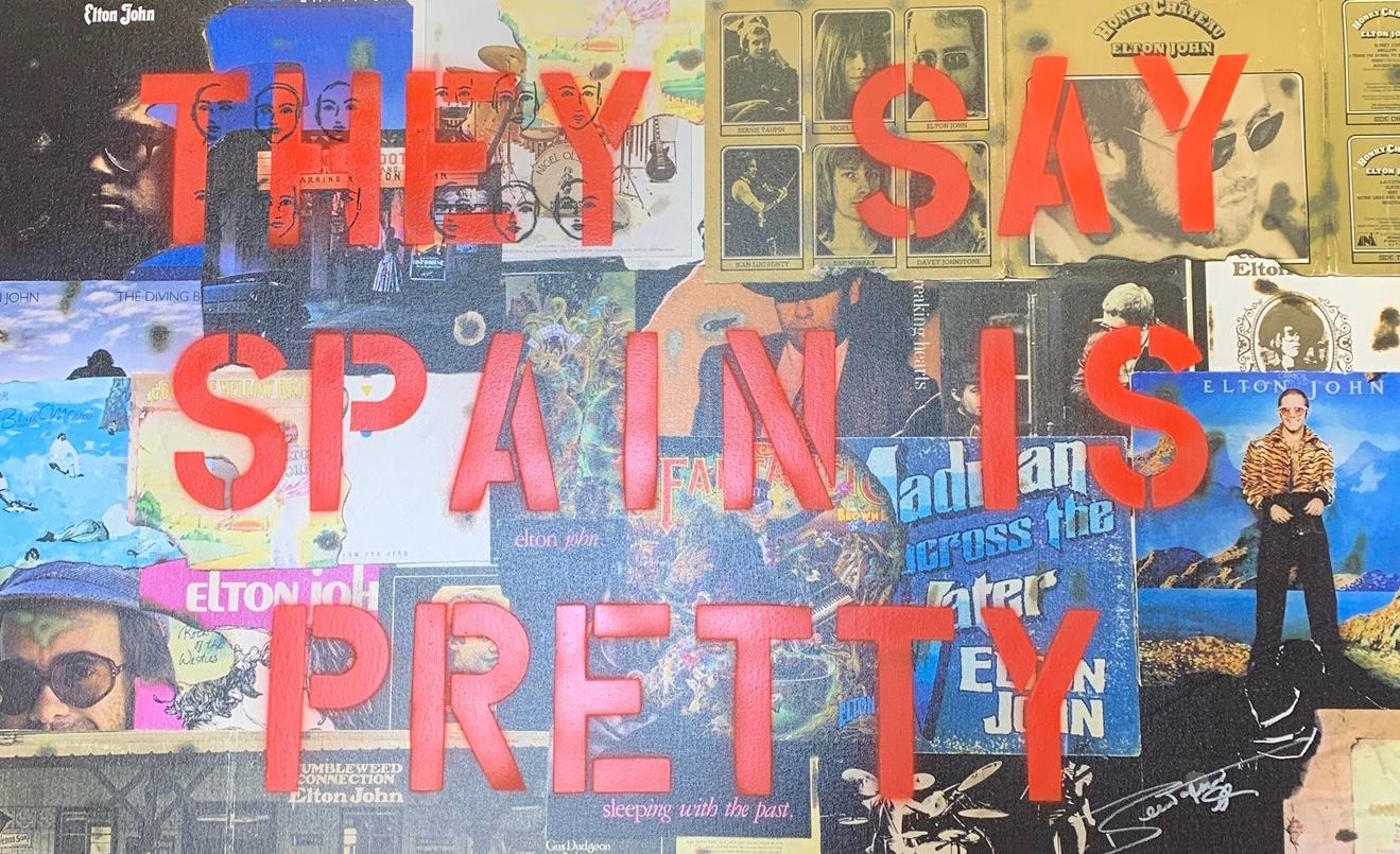 Bernie Taupin Abstract Print - They Say Spain Is Pretty 
