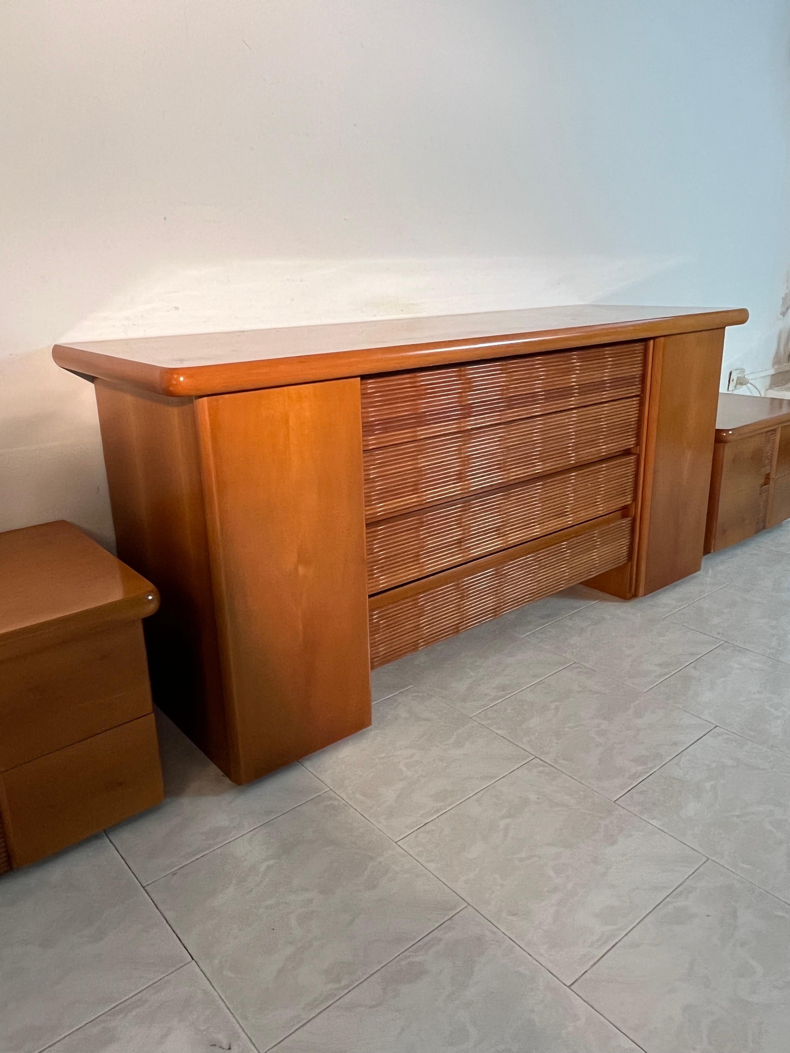 Fine XX secolo Set da letto a 4 pezzi di Bernini Italia, anni '80 in vendita