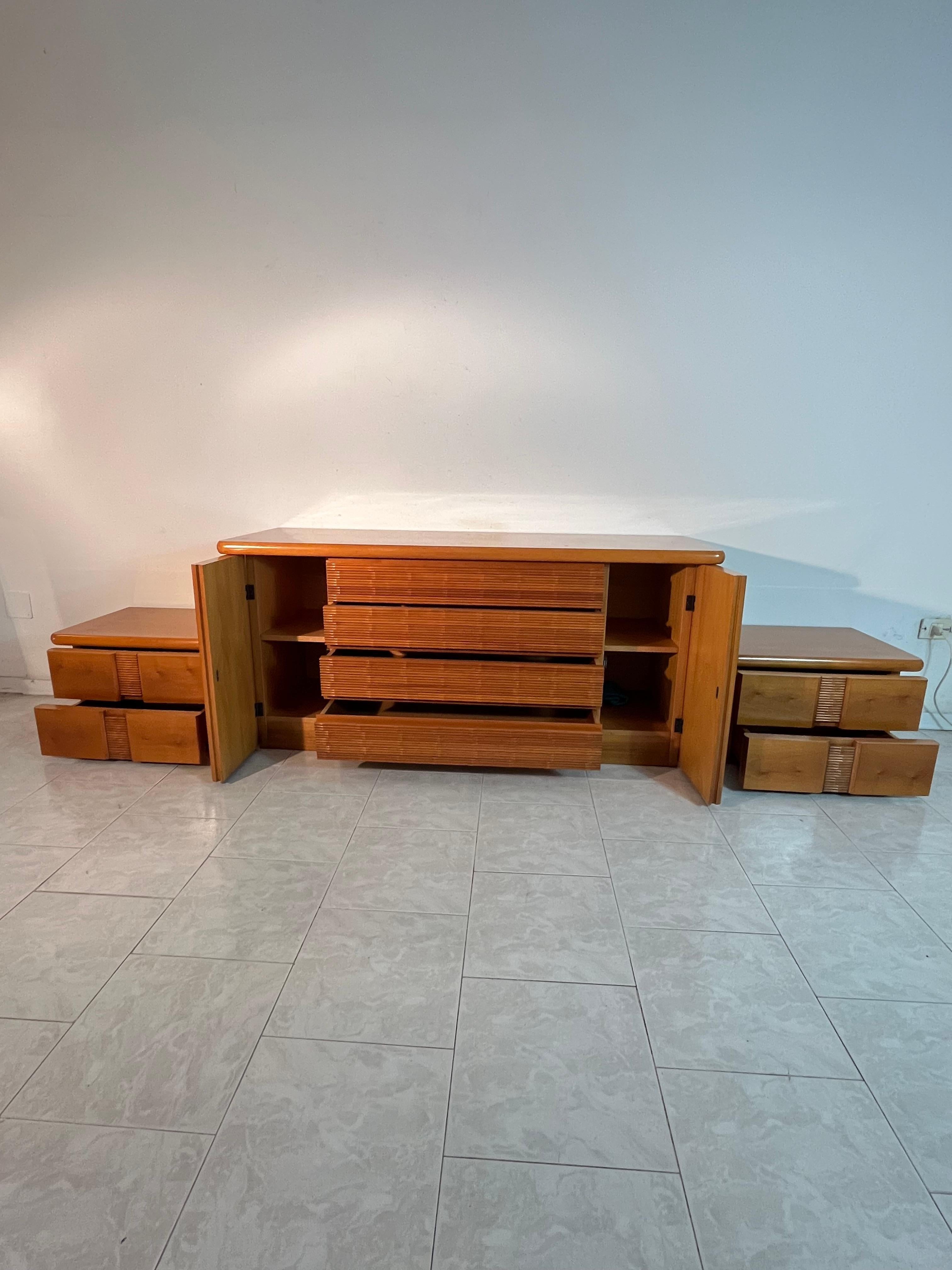 Set da letto a 4 pezzi di Bernini Italia, anni '80 in vendita 1