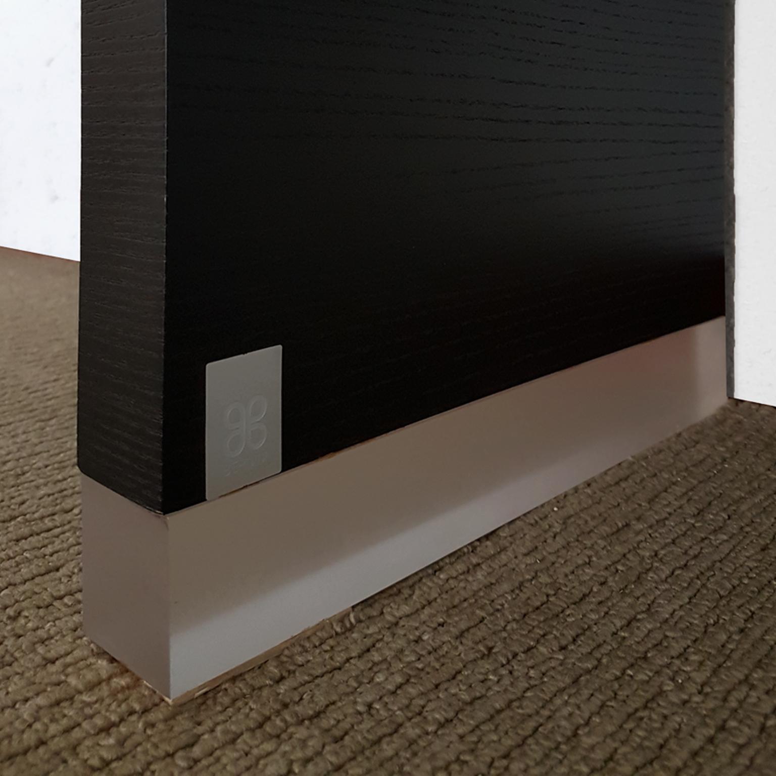 Bernini Italian Light and Dark Curved Ash Wood Bookcase, 2002, by Franco Poli (Plexiglas) im Angebot