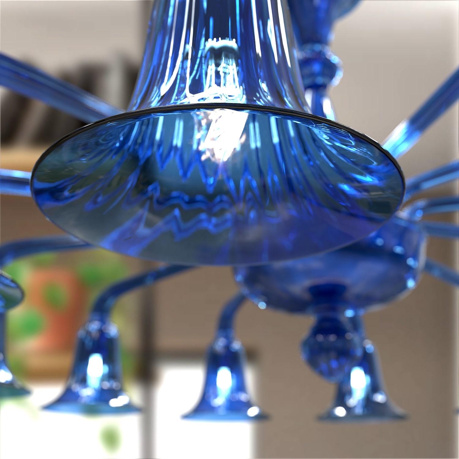Bernini Lampadario moderno Vetro di Murano 12 luci – Stile elegante e raffinato Italian en venta