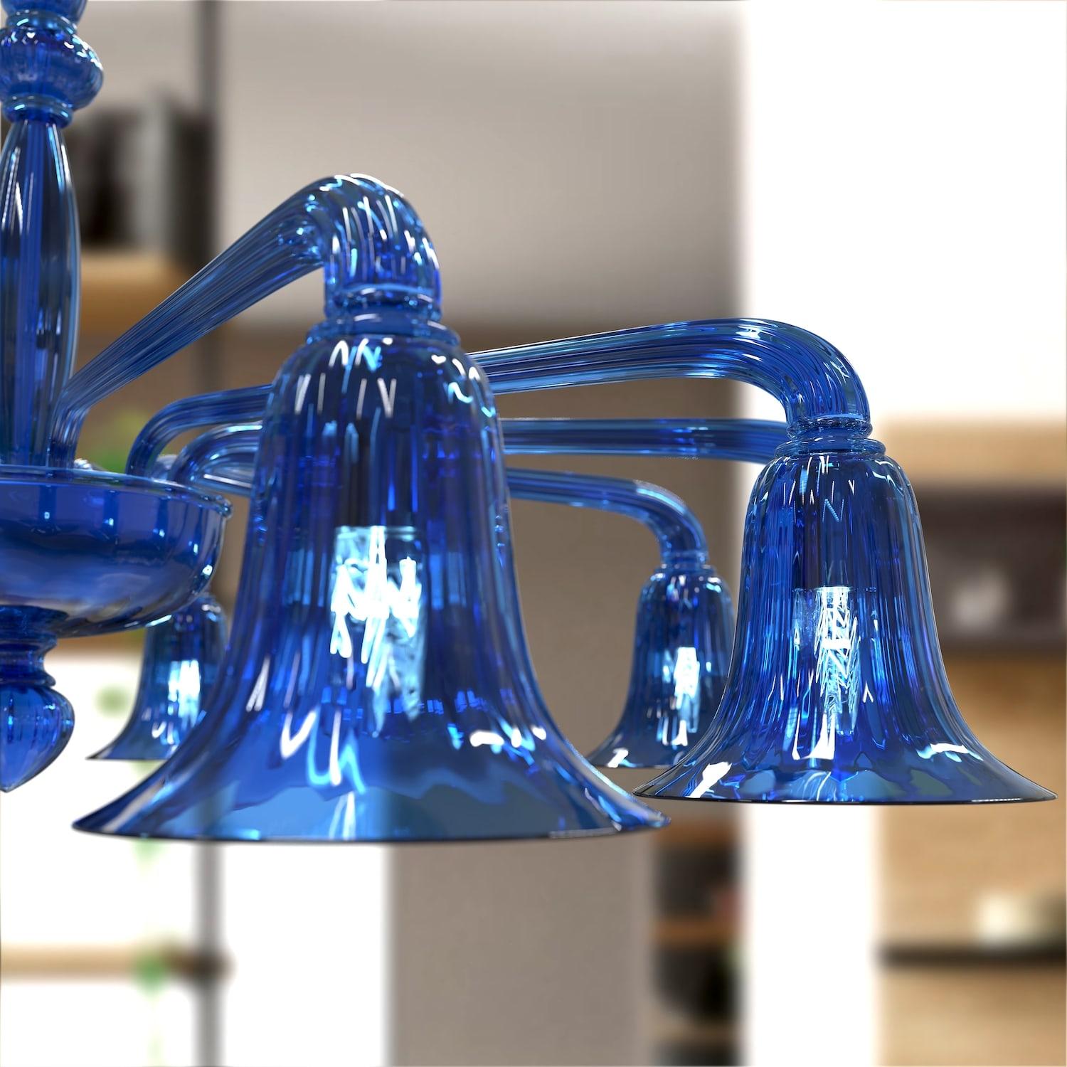 Bernini Lampadario moderno Vetro di Murano 12 luci – Stile elegante e raffinato Metal en venta