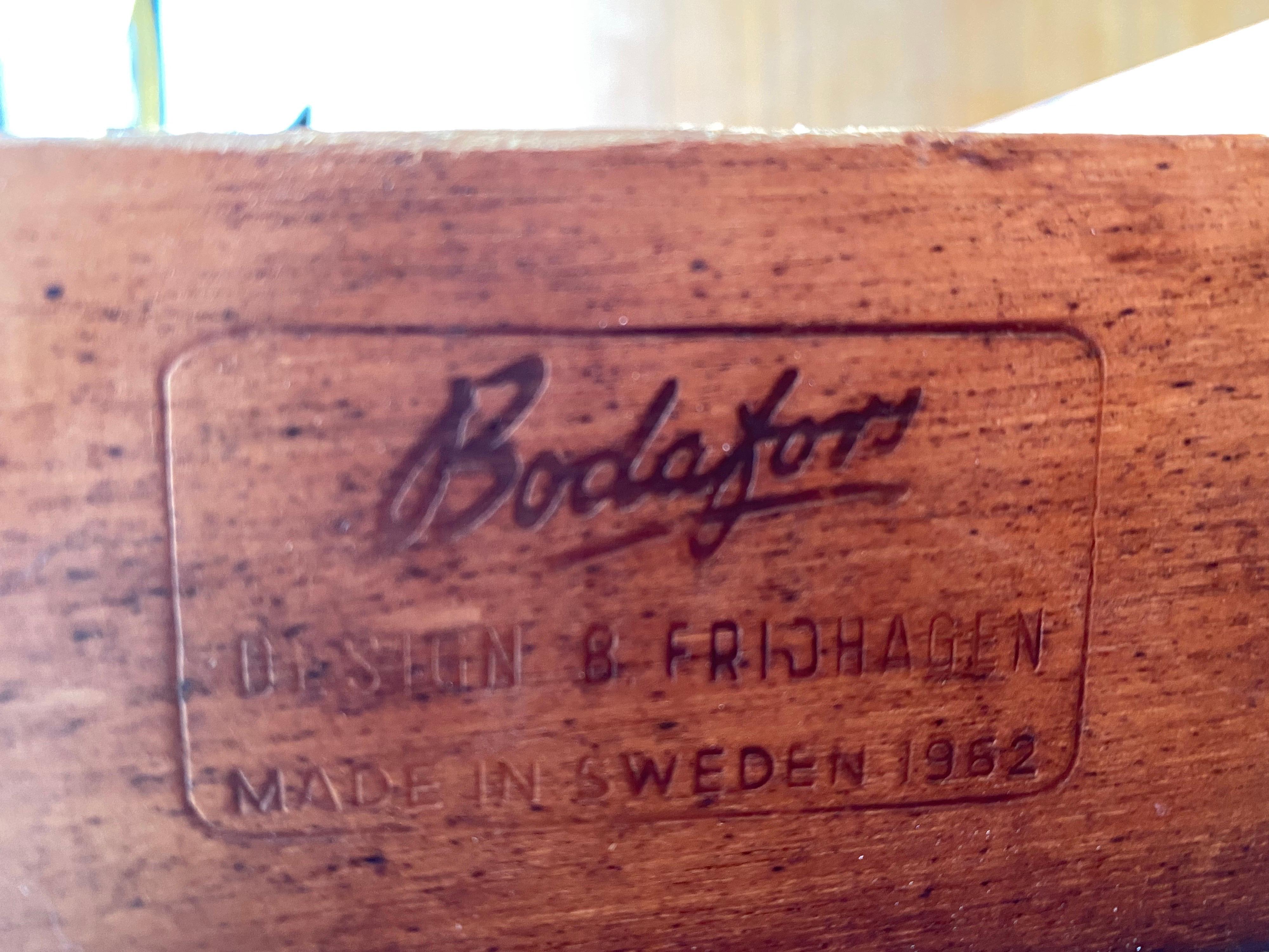Bernt Fridhagen for Bodafors Swedish Round Teak Dining Table, 1962 5