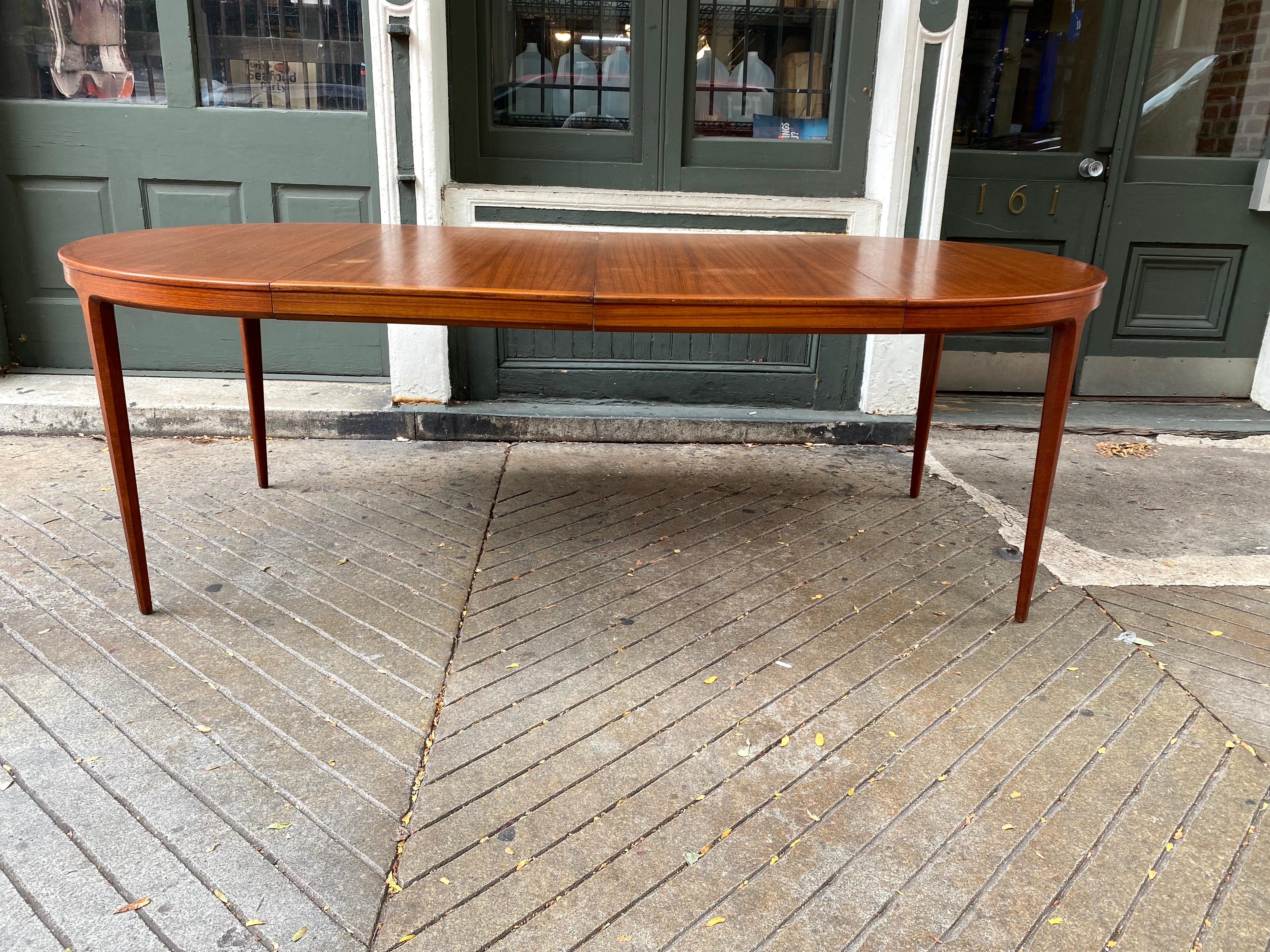 Bernt Fridhagen for Bodafors Swedish Round Teak Dining Table, 1962 9