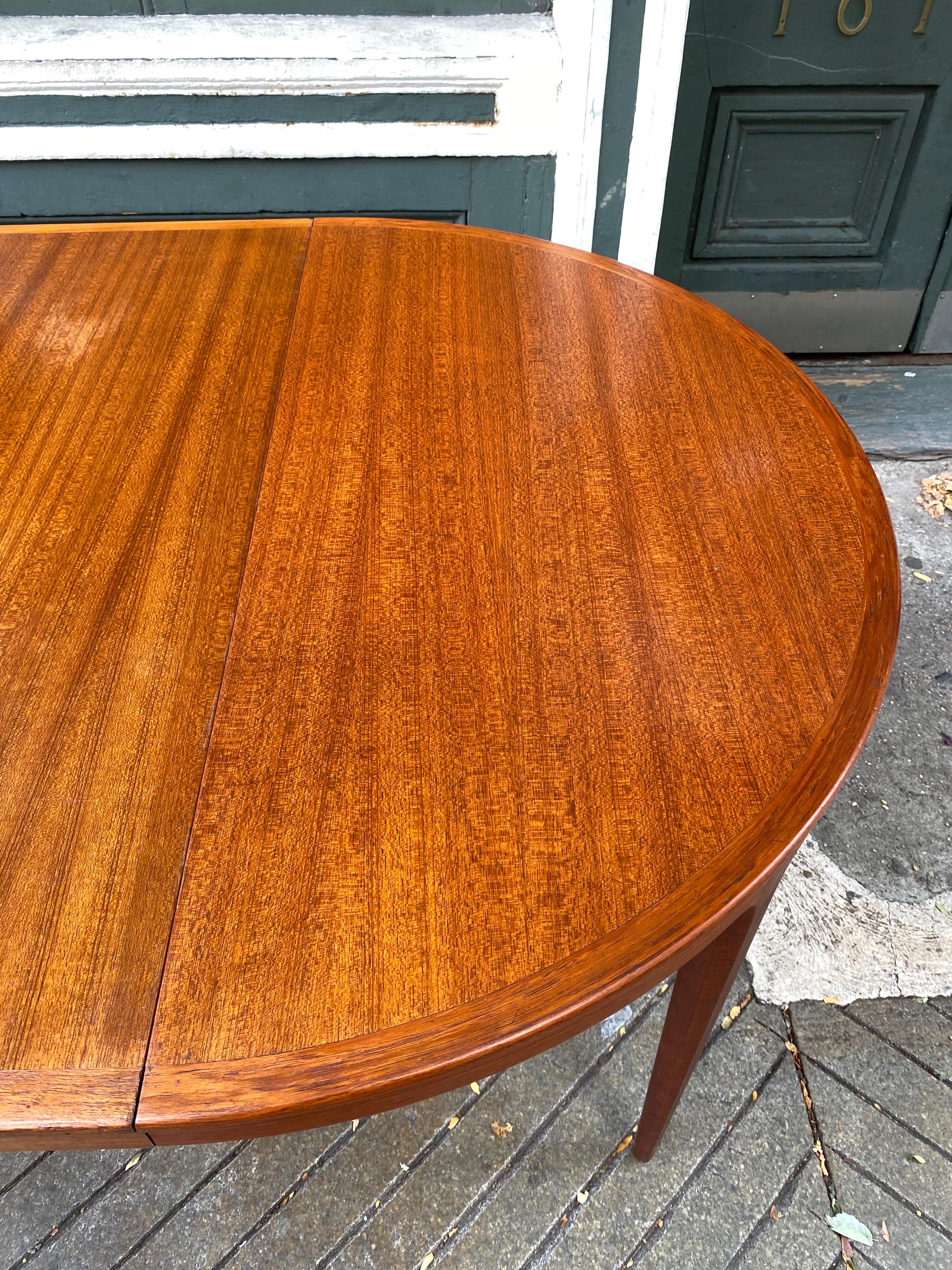 Bernt Fridhagen for Bodafors Swedish Round Teak Dining Table, 1962 3