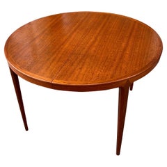 Bernt Fridhagen for Bodafors Swedish Round Teak Dining Table, 1962