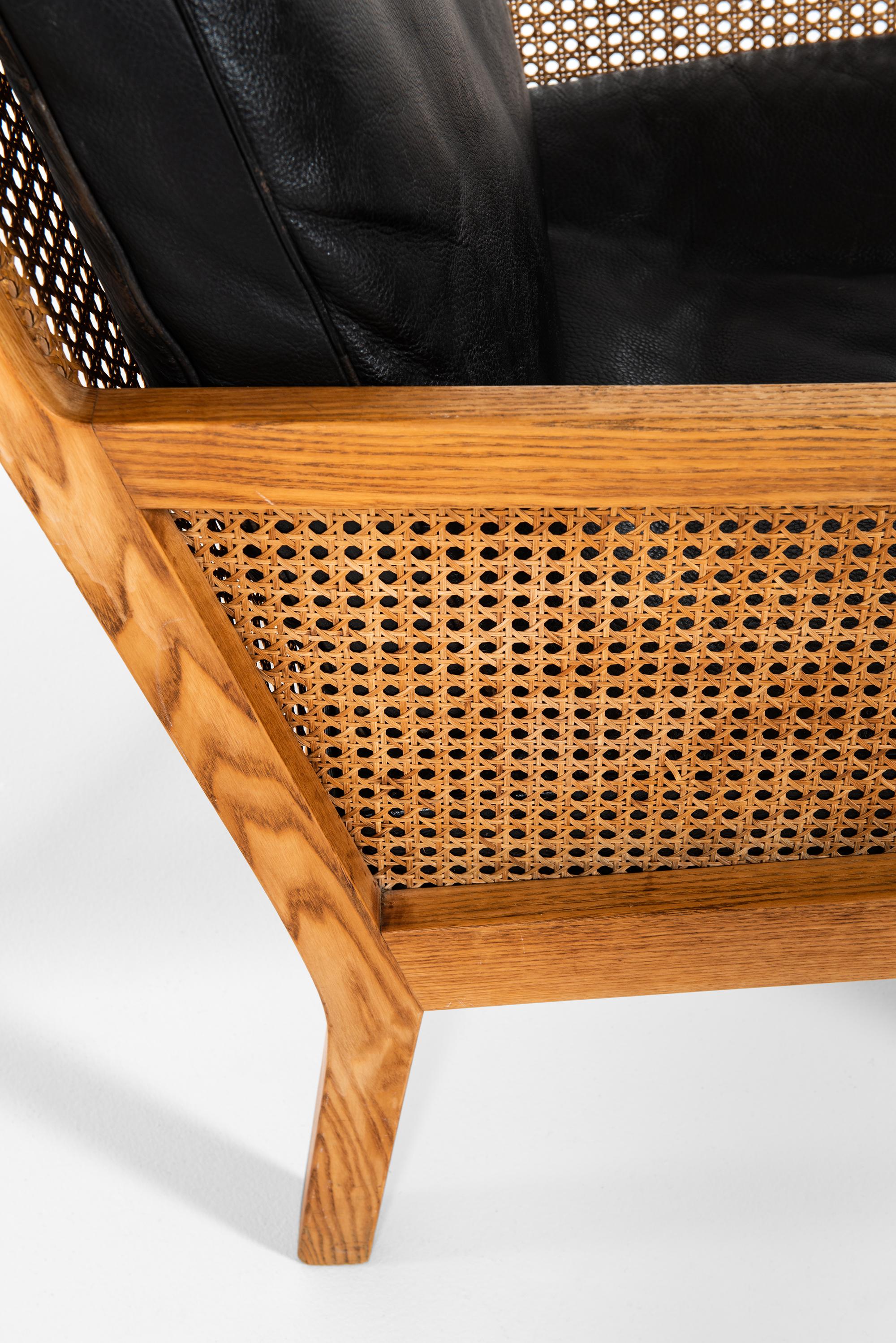 Bernt Petersen Easy Chair Produziert von Wørts Møbelsnedkeri in Dänemark (Leder) im Angebot