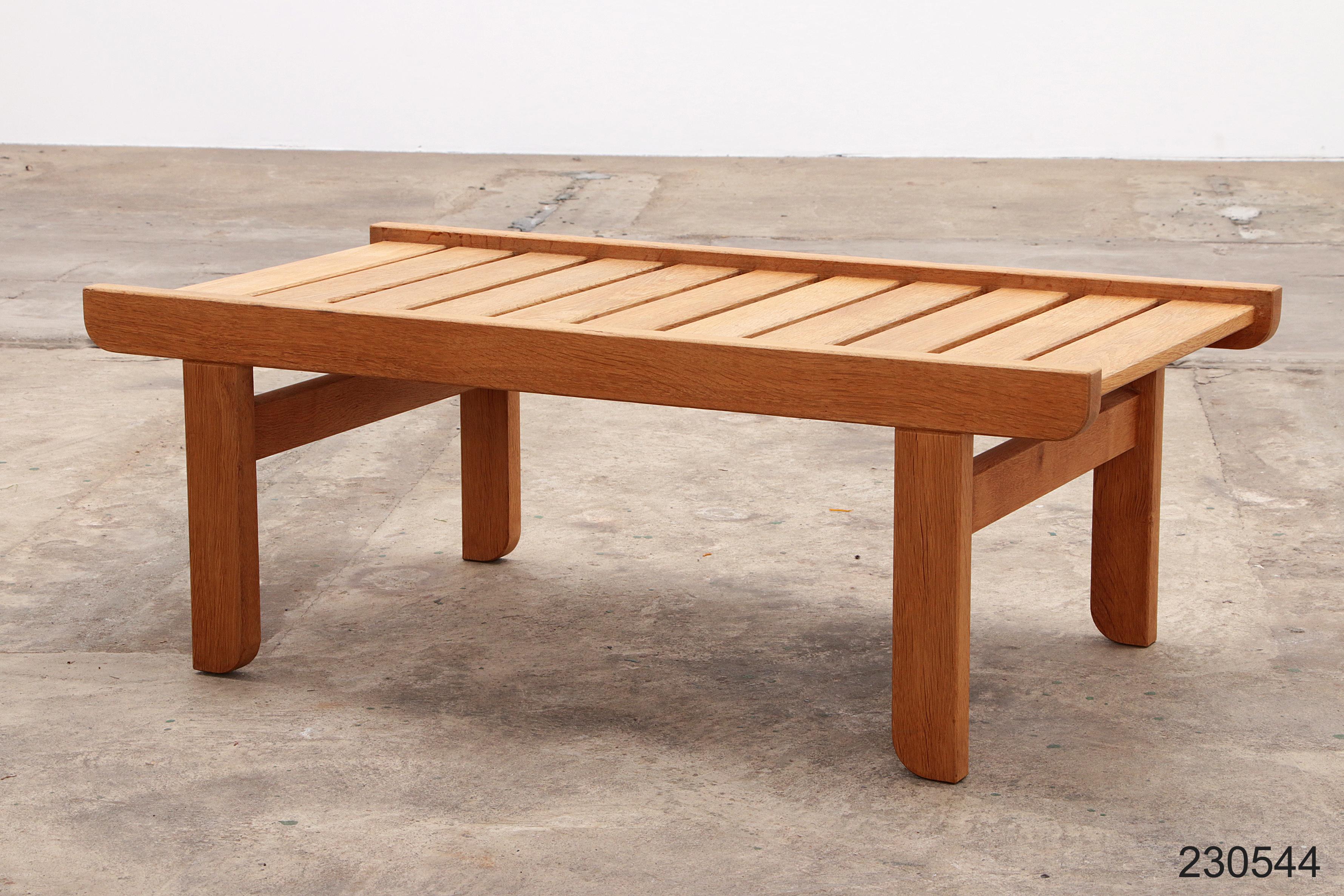 Bernt Petersen for Niels Eilersen bench made of oak, 1960 For Sale 5