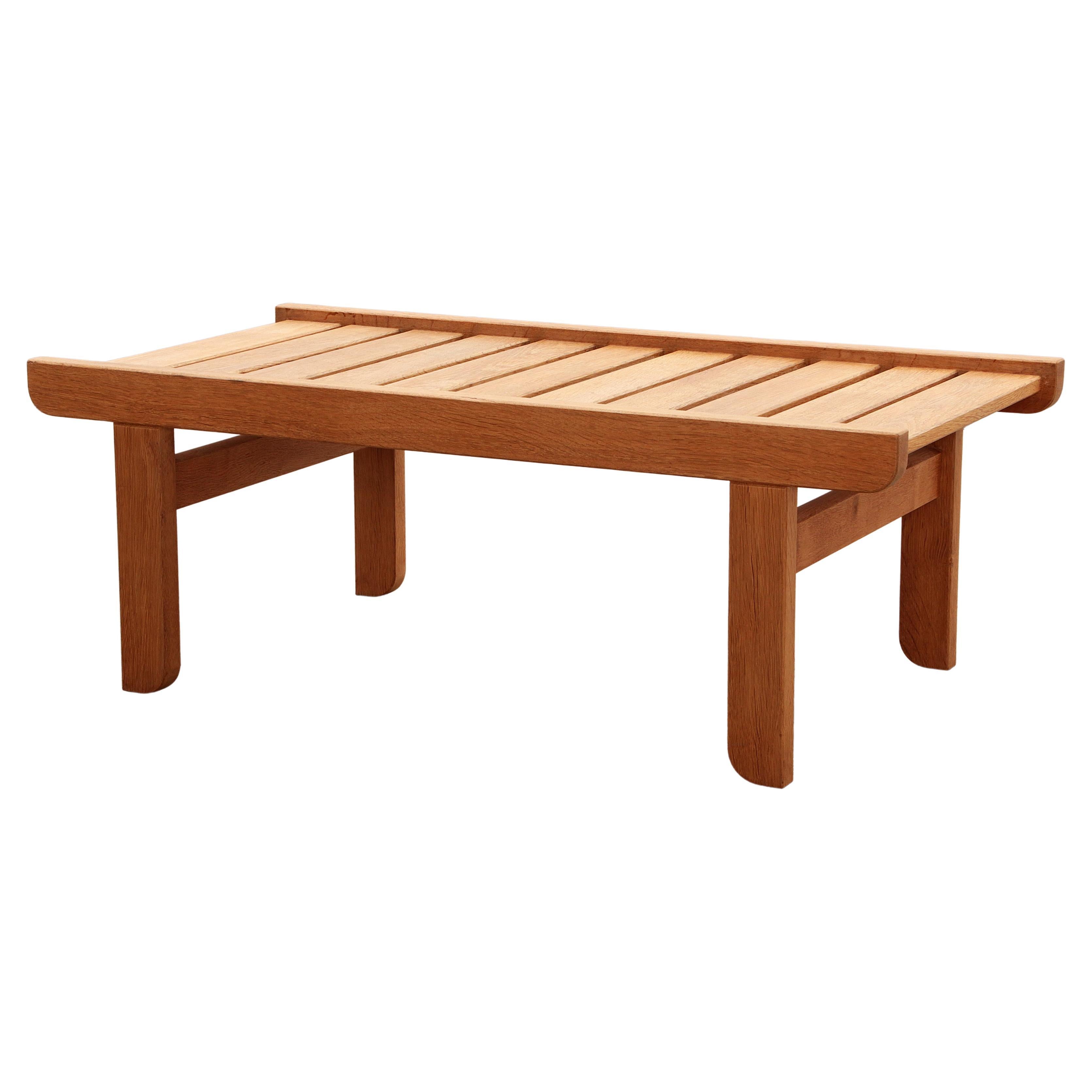 Bernt Petersen for Niels Eilersen bench made of oak, 1960 For Sale