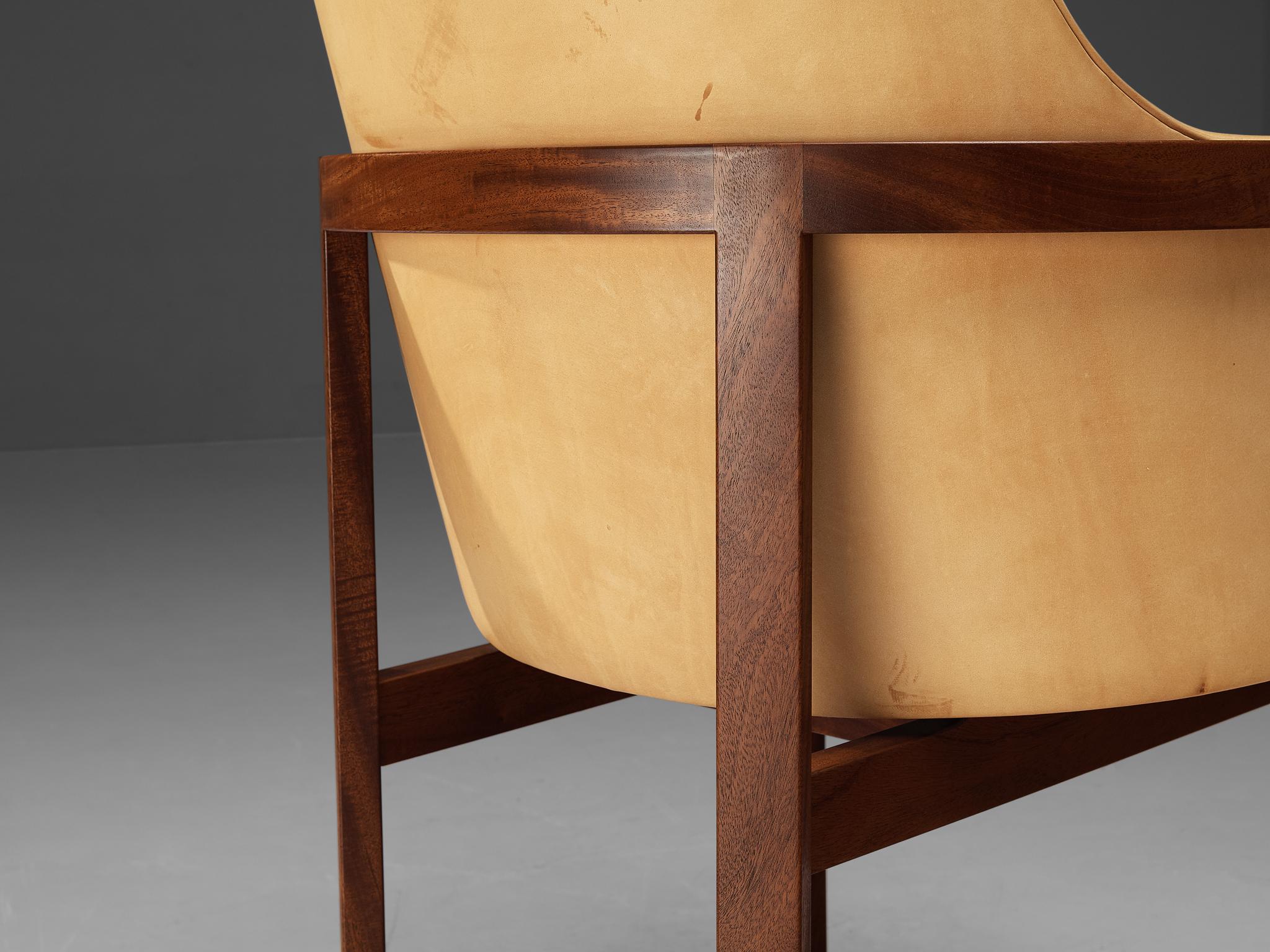 Bernt Petersen for Søborg Møbelfabrik Set of Four Dining Chairs in Leather 3