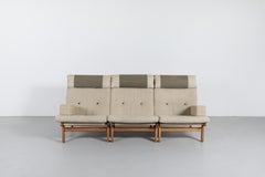 Bernt Petersen 'Kludestolen' Oak Lounge Chairs, Denmark, 1970s — Set of 3