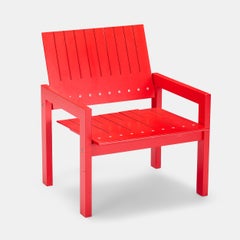 Bernt Petersen Red Crate Lounge Chair for Carl Hansen Denmark, 1982