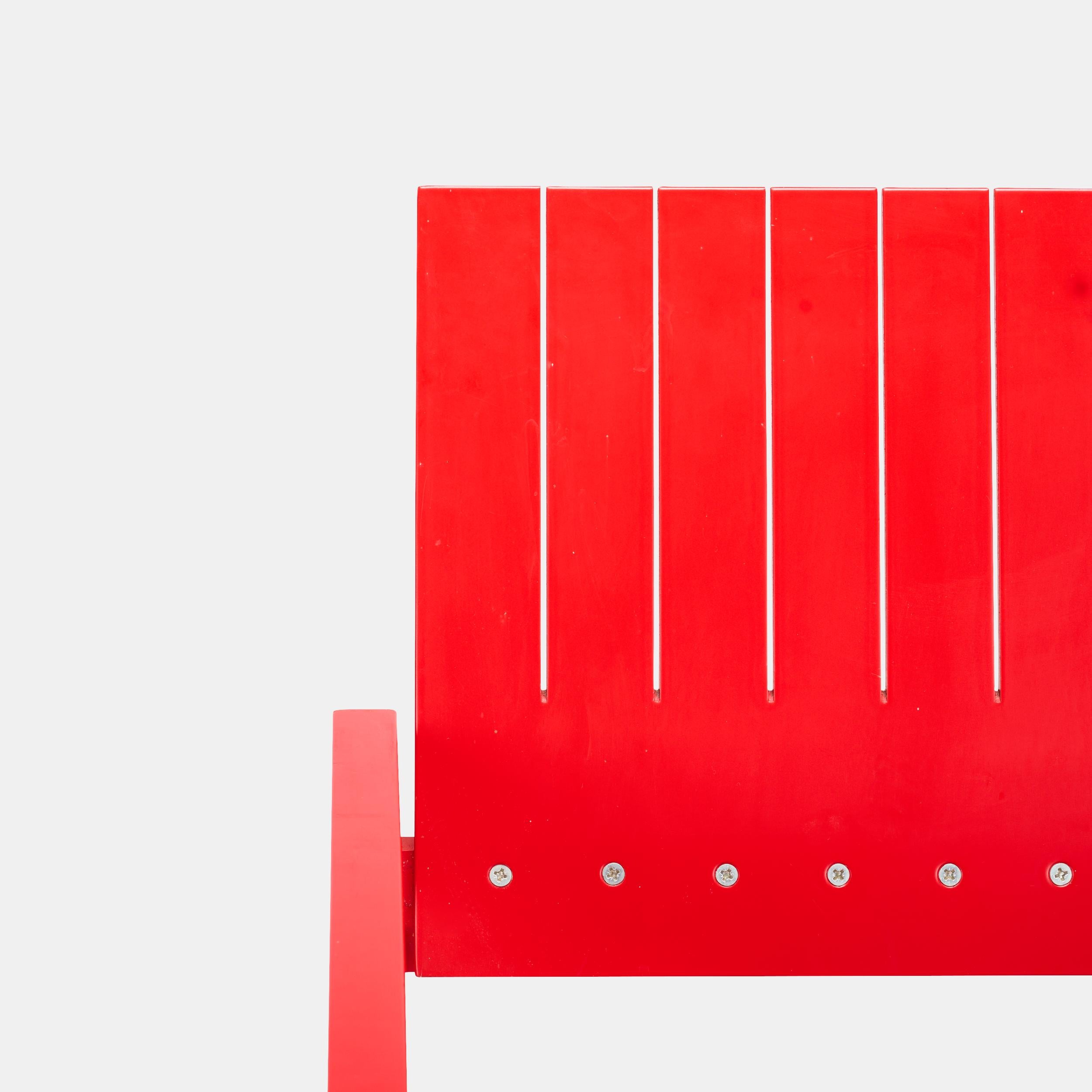 Fine XX secolo Bernt Petersen Red Crate Lounge Chair per Carl Hansen Danimarca, 1982 in vendita