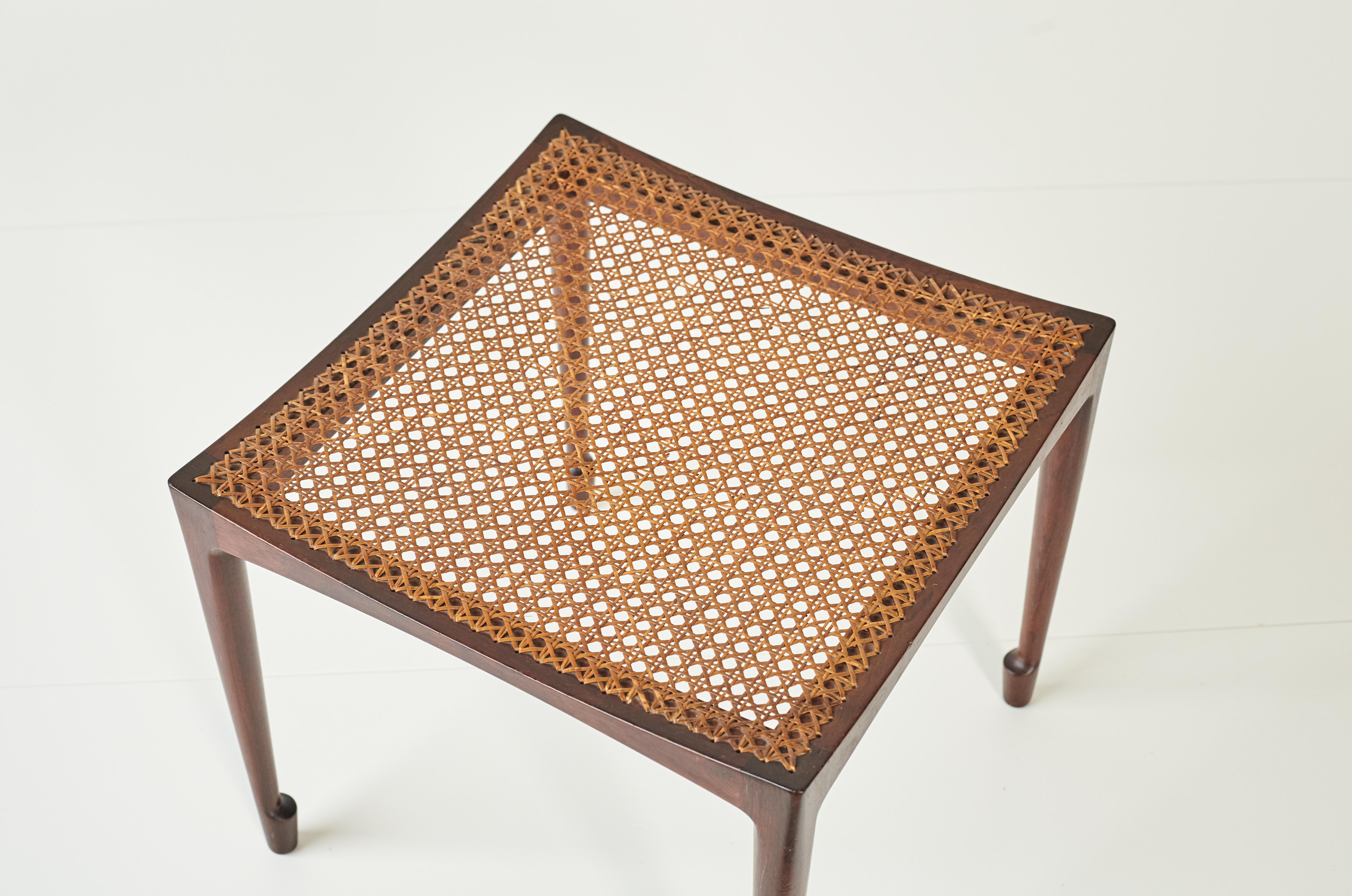 Bernt Petersen Rosewood Stool, 1960s, Denmark 2