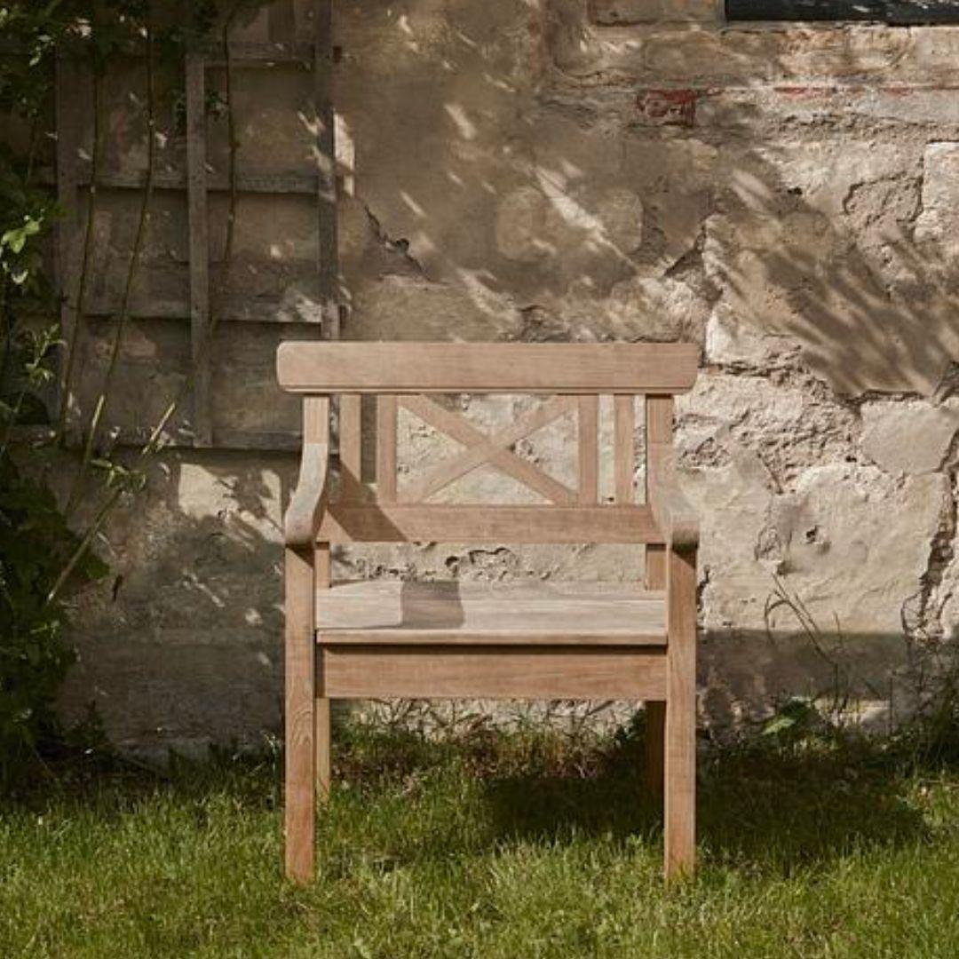 Bernt Santesson Outdoor 'Drachmann' Teak Chair for Skagerak For Sale 1