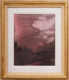 Antique American Abstract Expressionist Vintage Signed Original Framed Painting