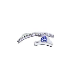 Berquin Certified 0.74 Carat Cornflower Blue Sapphire Diamond Gold Cocktail Ring