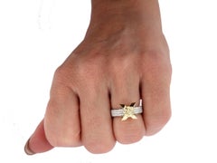 Berquin Certified 1.02 Carat Yellow Diamond Brilliant Cut Gold Engagement Ring