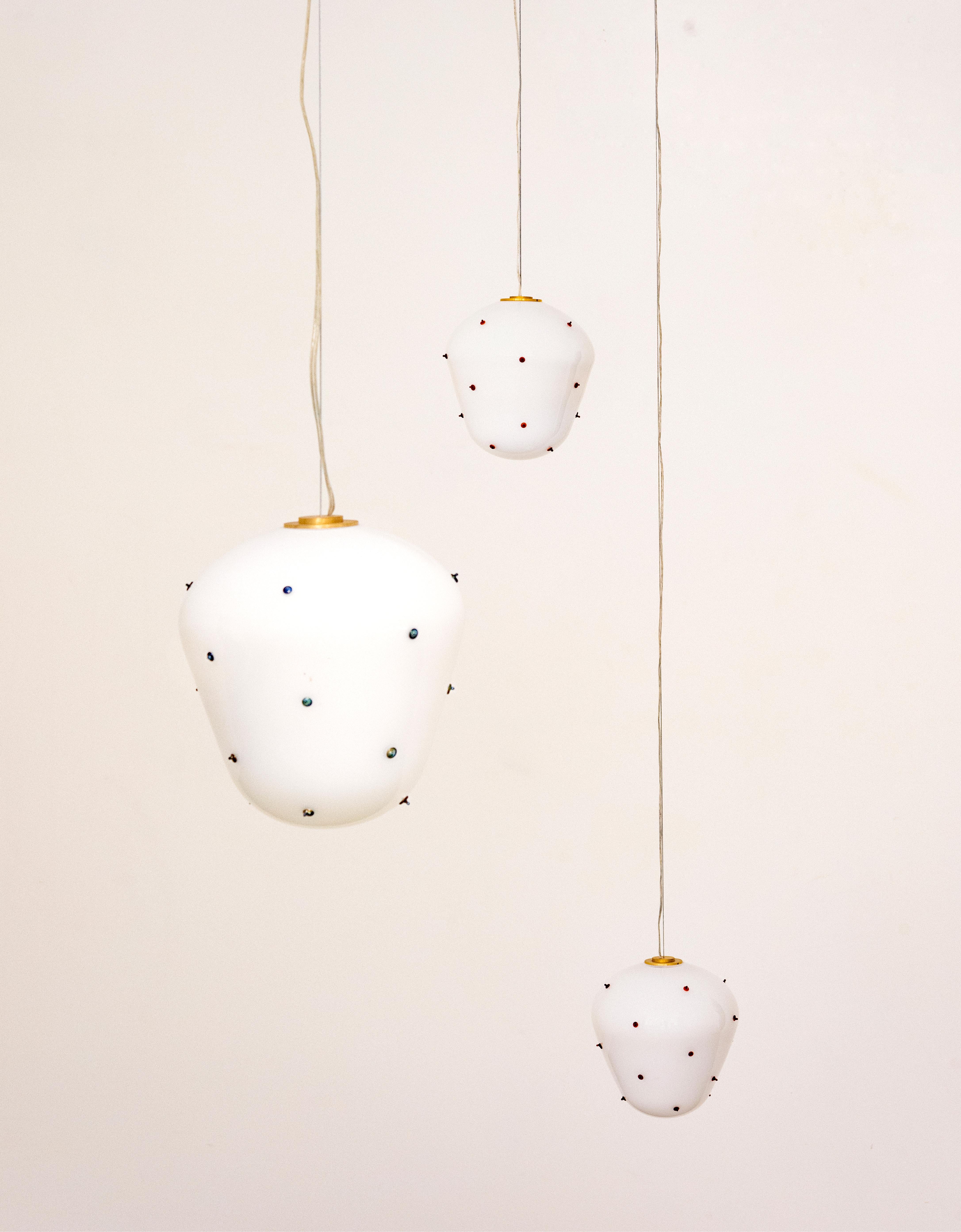 Berries Pendant Light, Blown glass by Marie & Alexandre - Size M In New Condition For Sale In PARIS, FR