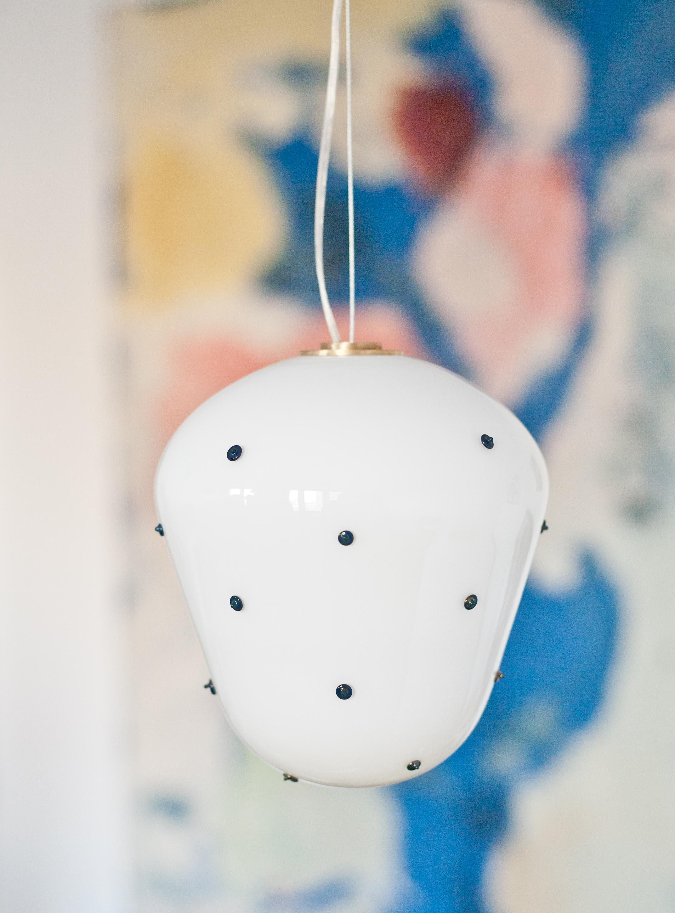 Berries Pendant Light, Blown glass by Marie & Alexandre - Size M For Sale 1