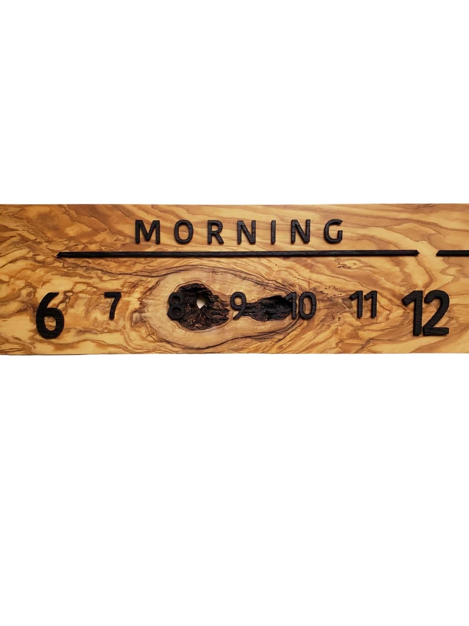 Berry: Olive and Wenge Linear Clock In New Condition In Asheville, NC