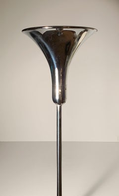 Bert Dickerson for Faries Mtg. Co. Chrome Trumpet Torchère