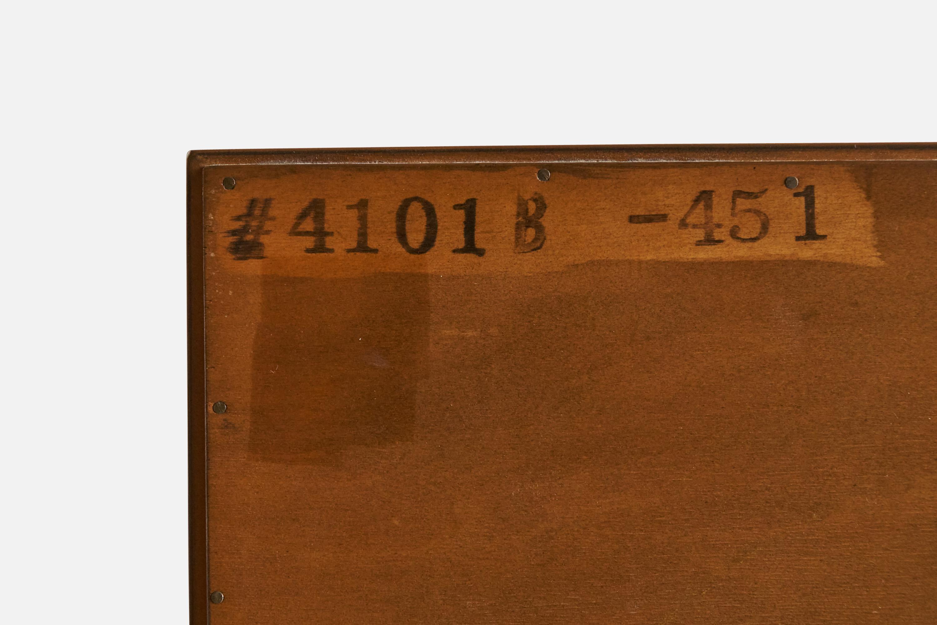 Bert England, Kommode, Holz, Messing, USA, 1940er Jahre (Moderne der Mitte des Jahrhunderts) im Angebot