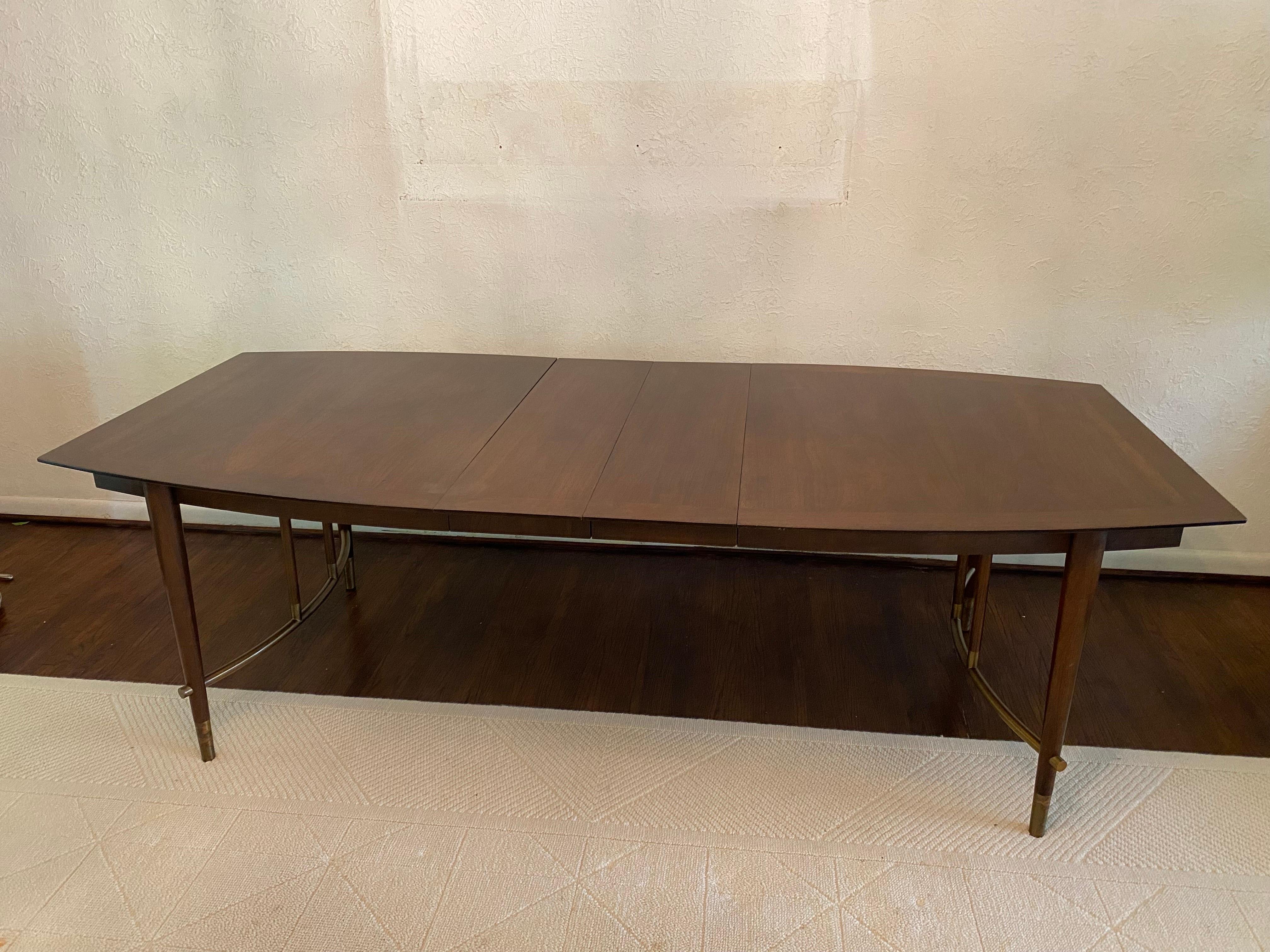Walnut Bert England for Johnson Furniture Dining Room Table and 6 chairs