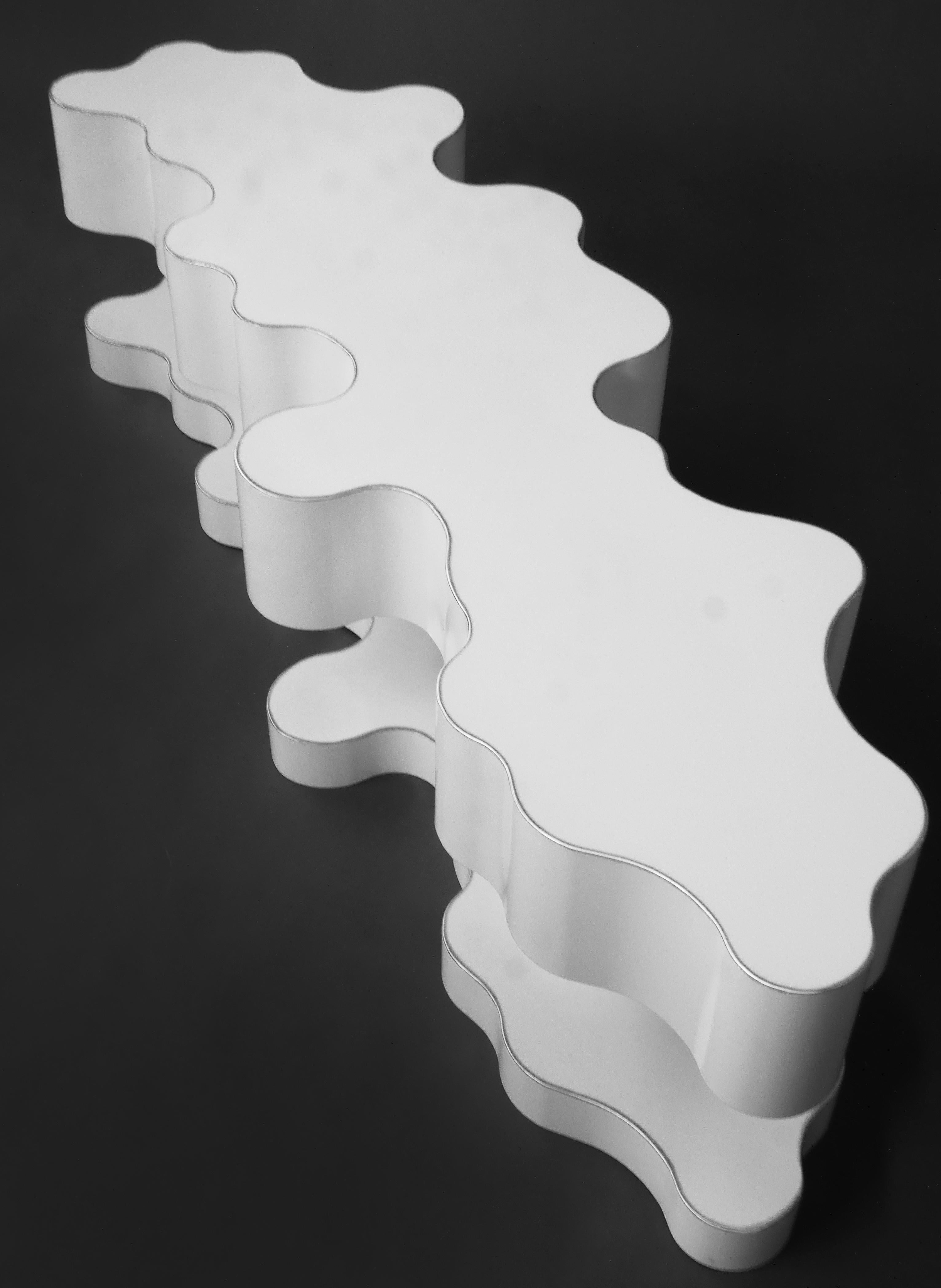 Post-Modern Bert Furnari Studio Abstract Pedestal Coffee Table