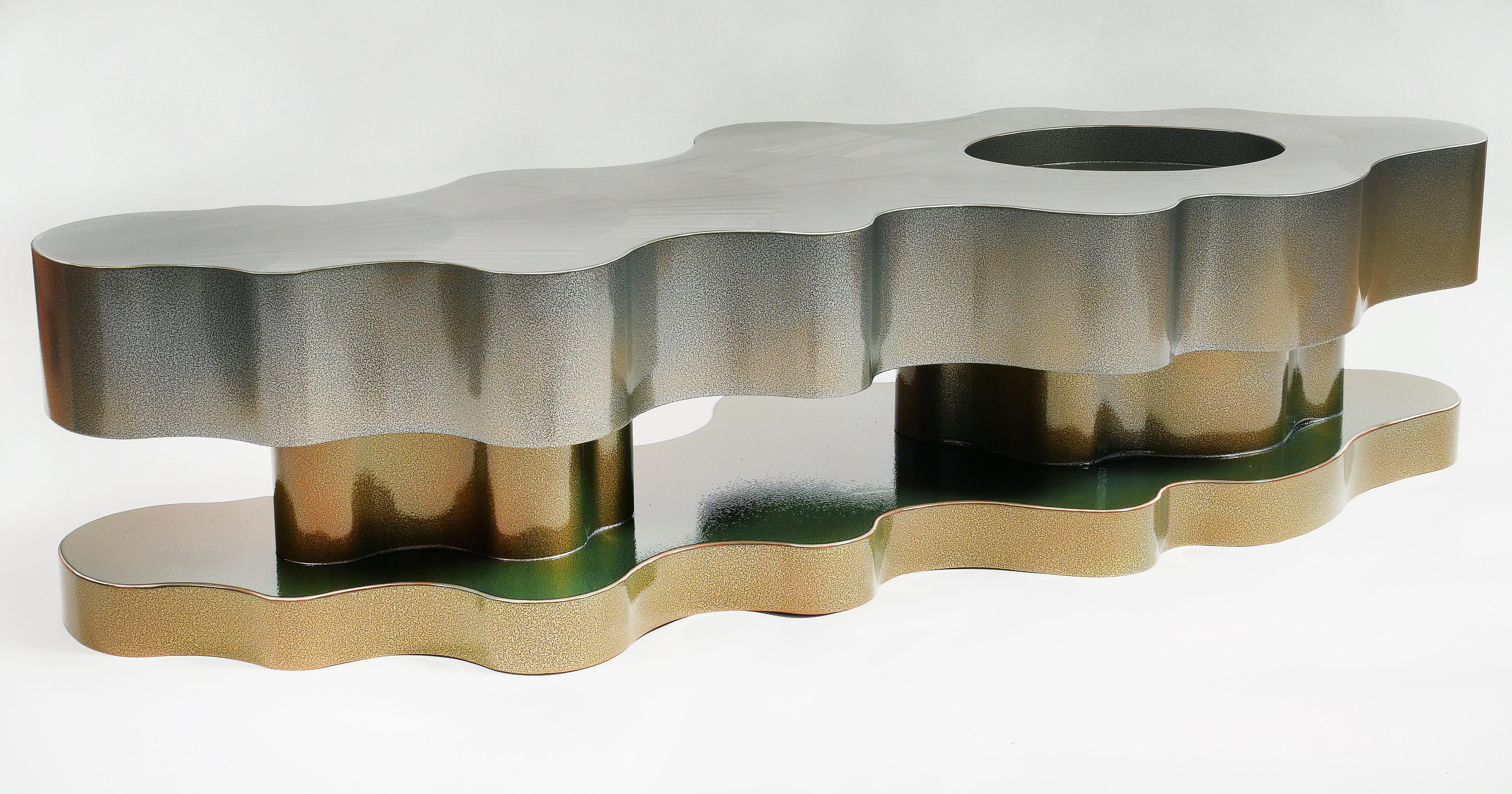 Nord-américain Table basse abstraite de forme libre du studio Bert Furnari en vente