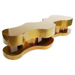 Bert Furnari Studio Free-Form Abstract Coffee Table in Powder-Coated Aluminum