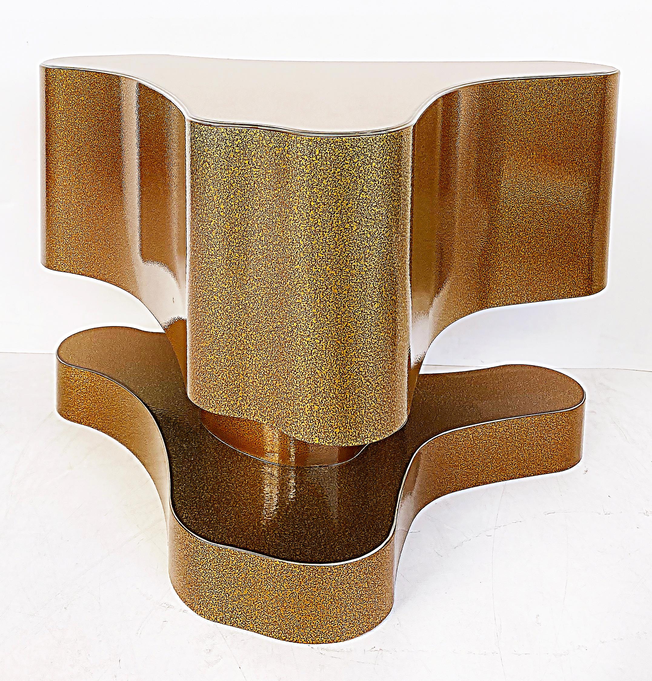 American Bert Furnari Studio Free-Form Abstract Side Tables in Powder-Coated Aluminum For Sale