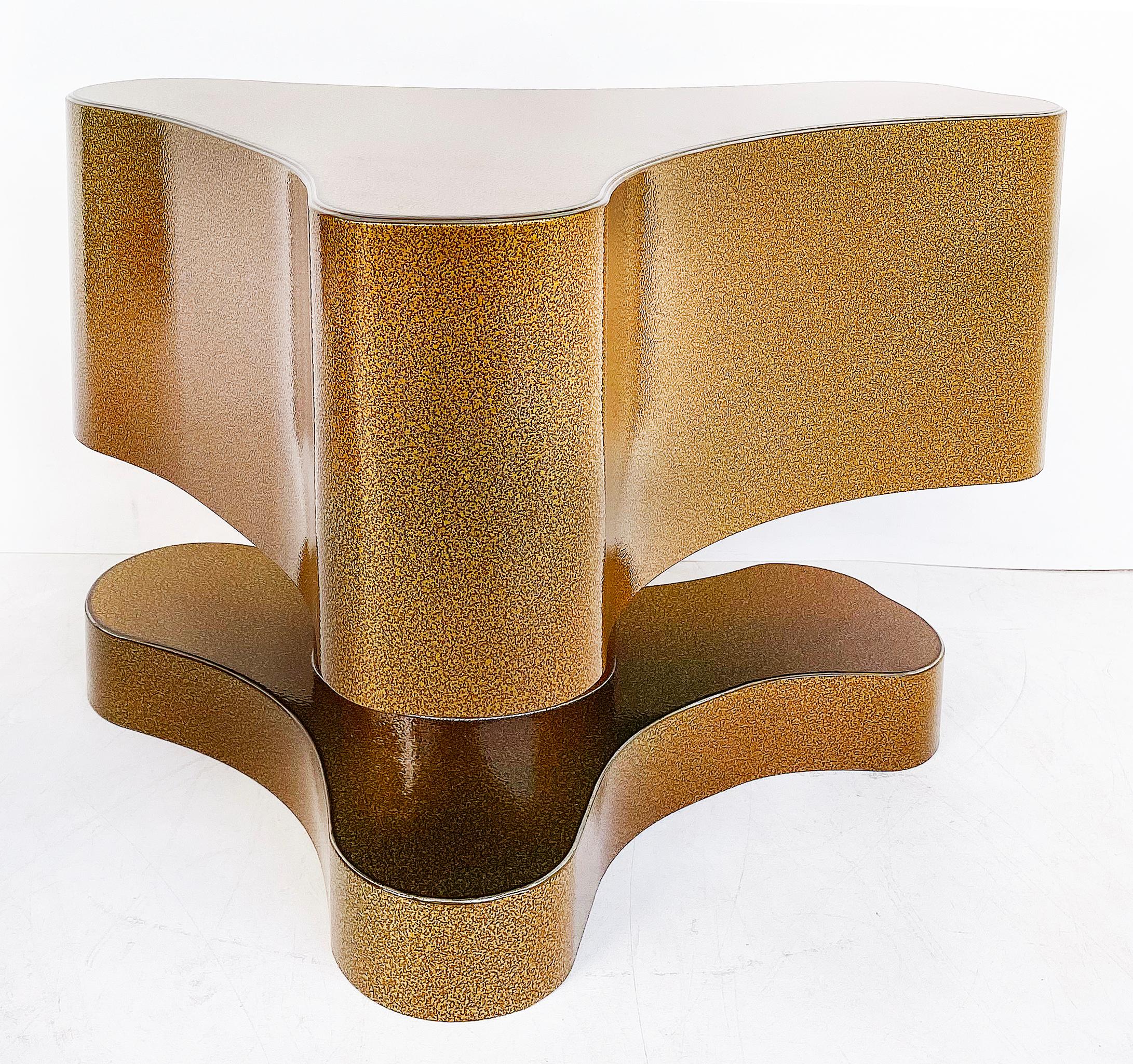 Contemporary Bert Furnari Studio Free-Form Abstract Side Tables in Powder-Coated Aluminum For Sale