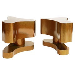 Bert Furnari Studio Free-Form Abstract Side Tables in Powder-Coated Aluminum