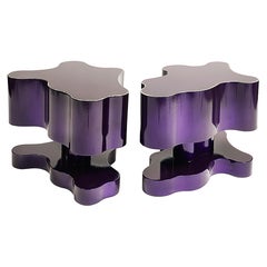 Bert Furnari Studio Free-Form Abstract Side Tables in Powder-Coated Aluminum