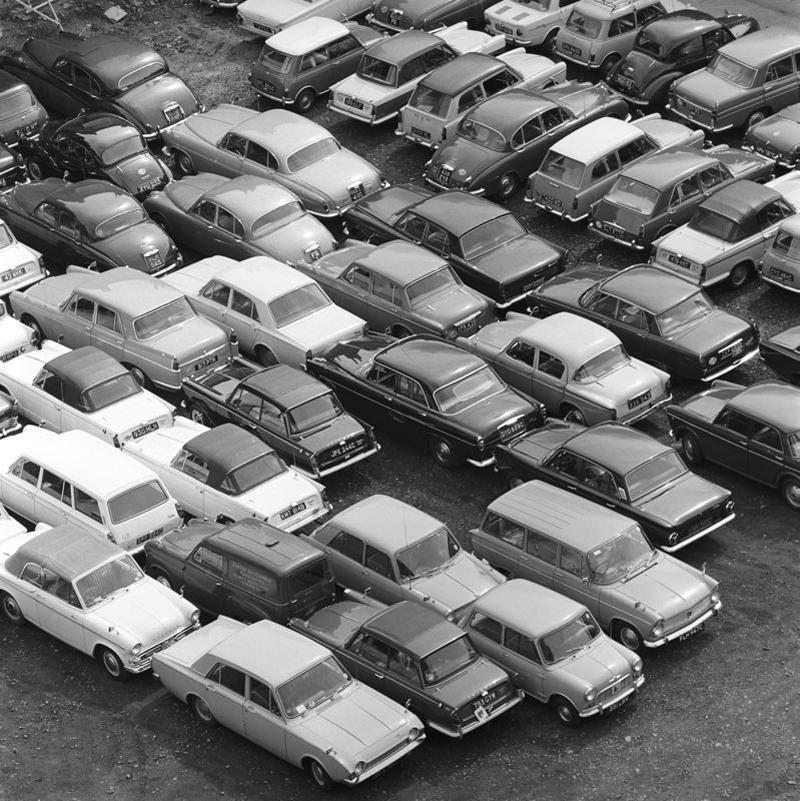 Bert Hardy Black and White Photograph - Car Park