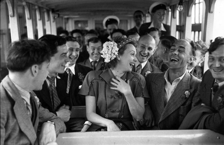 Ferry Passengers - Photograph by Bert Hardy