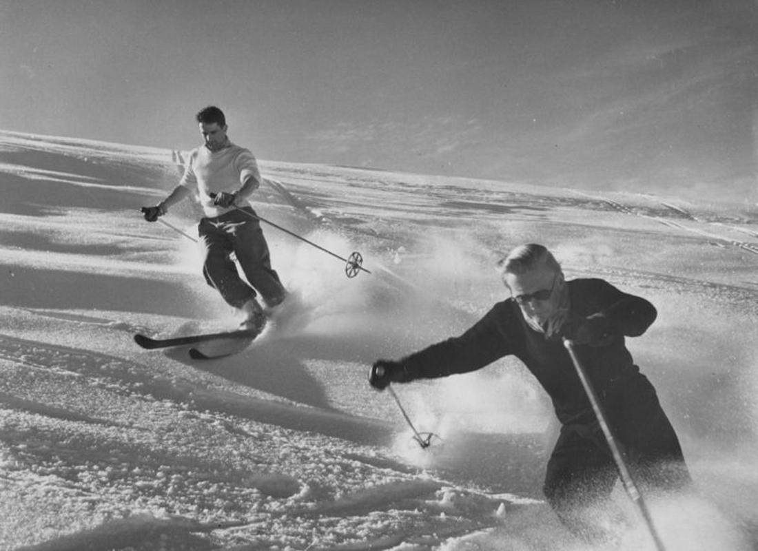 Bert Hardy Black and White Photograph - Joys Of Skiing