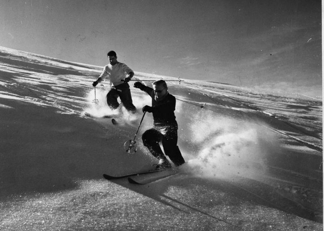 Klosters Couple - Photograph by Bert Hardy