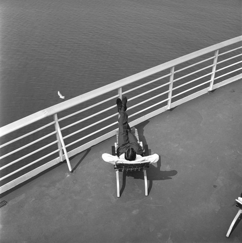 Relaxing On Deck - Photograph by Bert Hardy